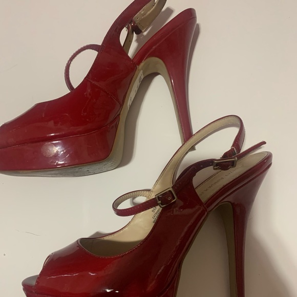 Enzo Angiolini Red Platform Heels ❤️ 👠 - Picture 9 of 12